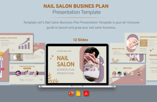 Nail Salon Business Plan Presentation Template