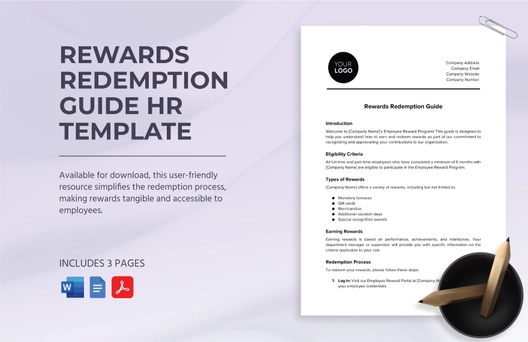 Rewards Redemption Guide HR Template Rewards Redemption Guide HR Template