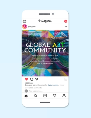 Art Culture Instagram Ad Template
