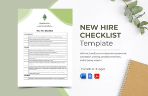New Hire Checklist Template New Hire Checklist Template