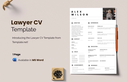 Lawyer CV Template