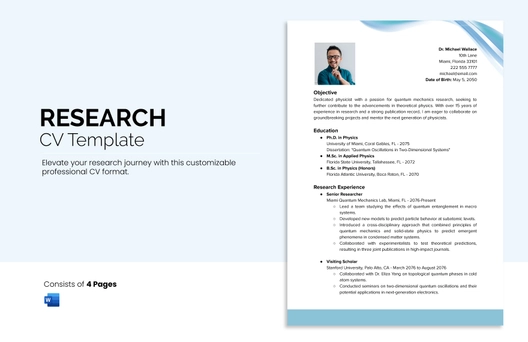 Research CV Template