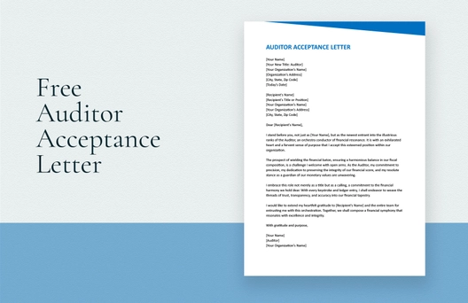 Auditor Acceptance Letter