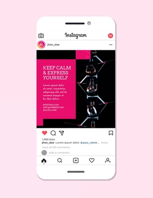 Sports Instagram Ad Post Template