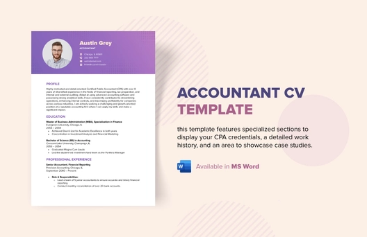 Accountant CV Template
