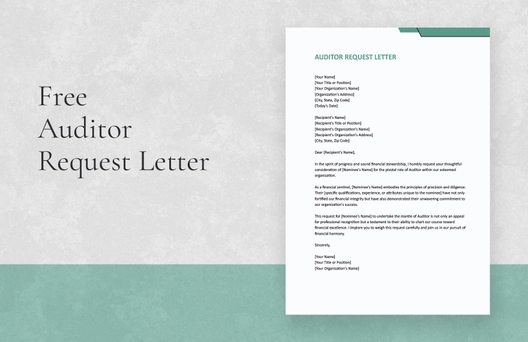 Auditor Request Letter