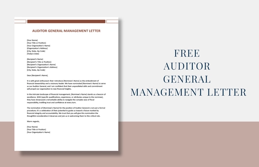 Auditor General Management Letter