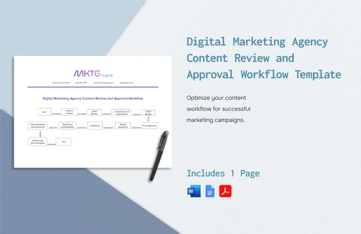 Digital Marketing Agency Content Review and Approval Workflow Template