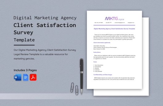 Digital Marketing Agency Client Satisfaction Survey Template