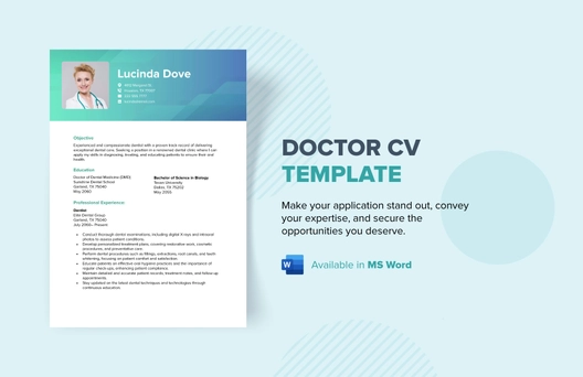 Doctor CV Template