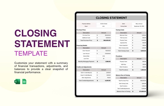 Closing Statement Template Closing Statement Template