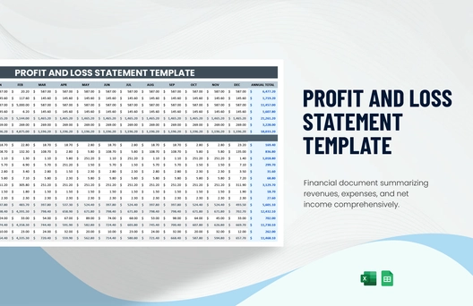 Profit and Loss Statement Template