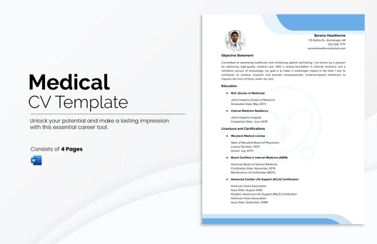 Medical CV Template