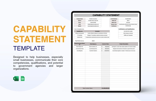 Capability Statement Template