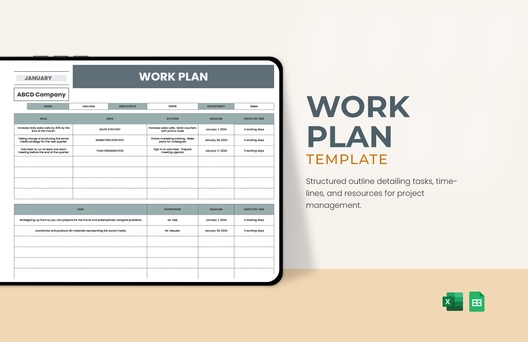 Work Plan Template