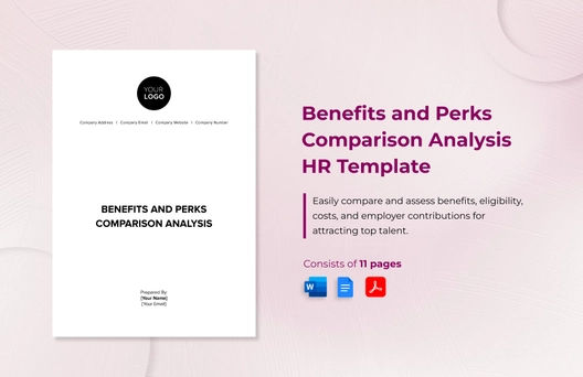 Benefits and Perks Comparison Analysis HR Template Benefits and Perks Comparison Analysis HR Template