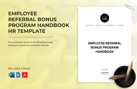 Employee Referral Bonus Program Handbook HR Template Employee Referral Bonus Program Handbook HR Template