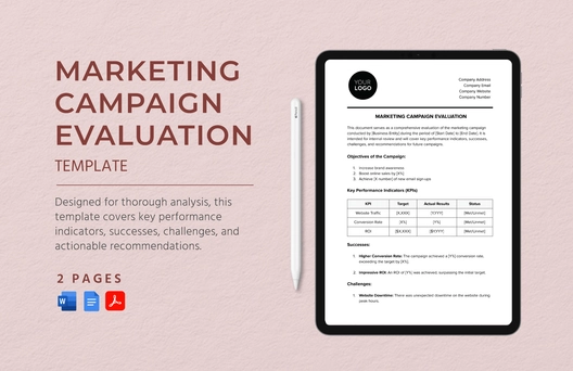 Marketing Campaign Evaluation Template