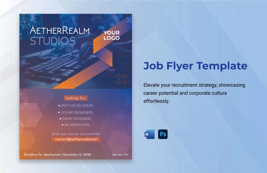 Job Flyer Template