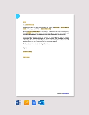 Resignation Letter Due To Rude Boss