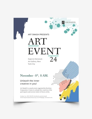 Art Event Flyer Template