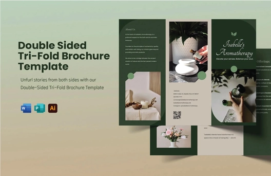 Double Sided Tri-Fold Brochure Template