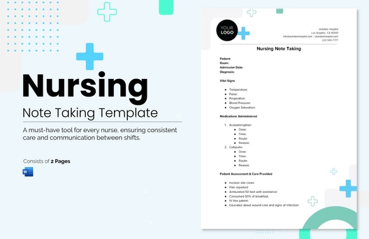 Nursing Note Taking Template