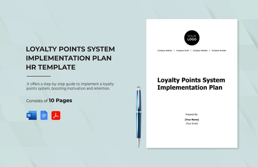 Loyalty Points System Implementation Plan HR Template
