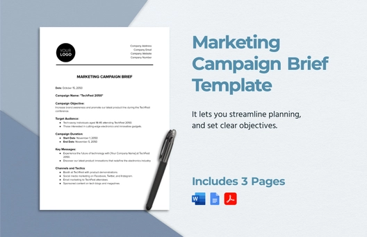Marketing Campaign Brief Template