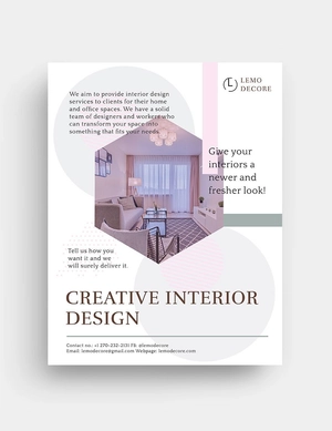 Creative Interior Design Flyer Template