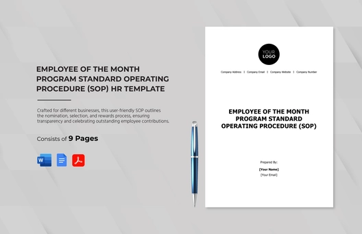 Employee of the Month Program Standard Operating Procedure (SOP) HR Template