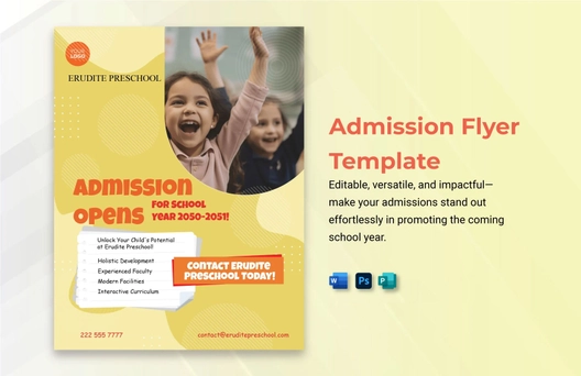 Admission Flyer Template