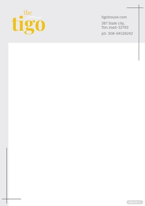 Restaurant Letterhead Template