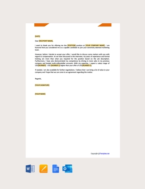 Salary Negotiation Letter