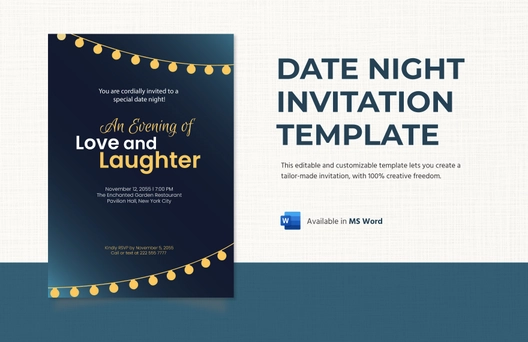 Date Night Invitation Template