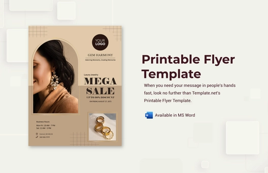 Printable Flyer Template