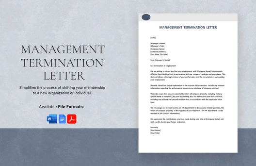 Management Termination Letter