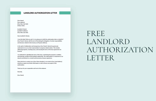 Landlord Authorization Letter
