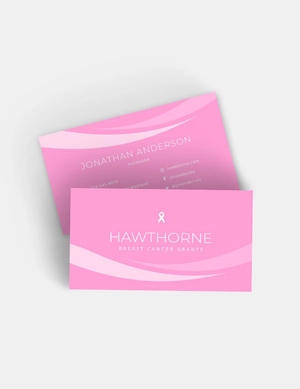 Cancer Charity Business Card Template
