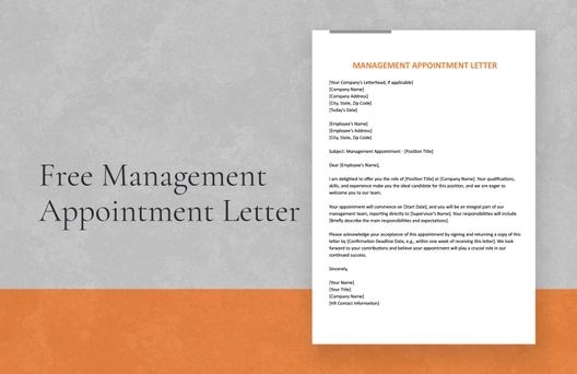 Management Appointment Letter