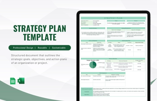 Strategy Plan Template