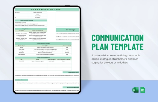 Communication Plan Template