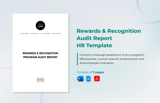 Rewards & Recognition Program Audit Report HR Template