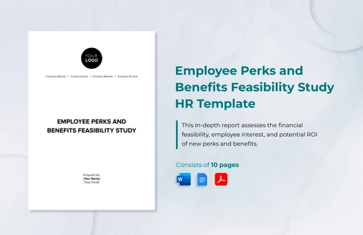 Employee Perks and Benefits Feasibility Study HR Template
