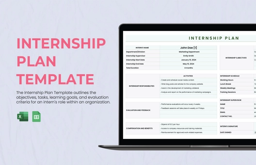 Internship Plan Template