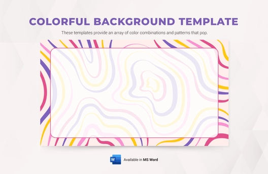 Colorful Background Template