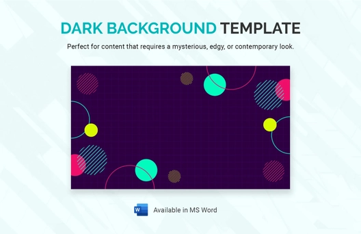 Dark Background Template