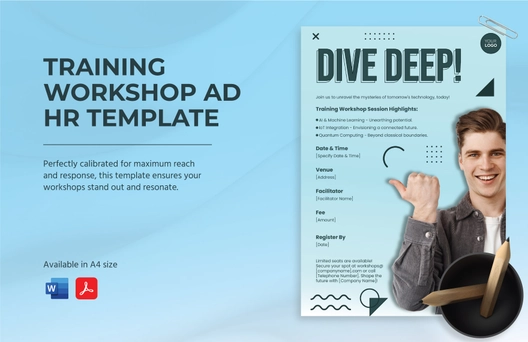 Training Workshop Ad HR Template