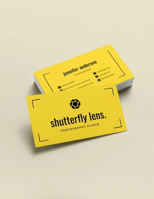 Yellow Business Card Template