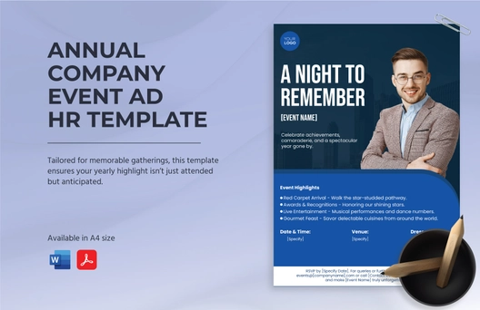 Annual Company Event Ad HR Template